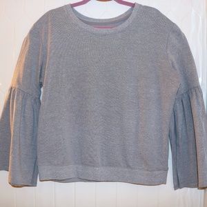 New York & Company grey bell sleeve top